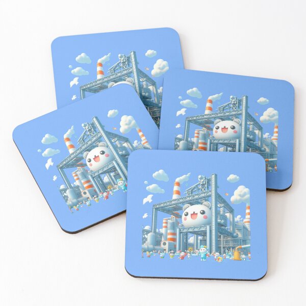 Item preview, POSCO Pohang Steelworks 3D Sketch — Iconic Korean Industrial Landscape” , designed and sold by PaintMeWorld.
