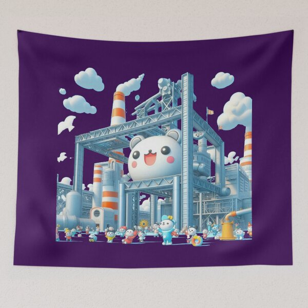 Item preview, POSCO Pohang Steelworks 3D Sketch — Iconic Korean Industrial Landscape” , designed and sold by PaintMeWorld.