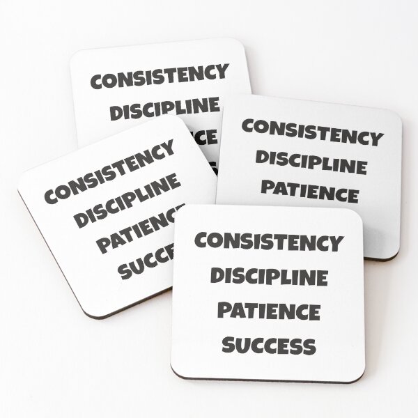 Item preview, Consistency Discipline Patience Success traits designed and sold by Think4Prints.