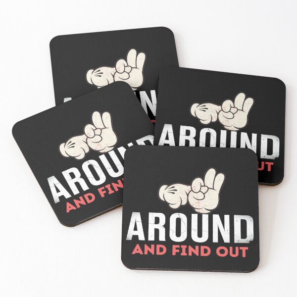 Item preview, F* AROUND AND FIND OUT - Funny Sarcastic Meme Tee  Viral Slogan Retro Cartoon Hand Gesture ND FIND OUT - Funny Sarcastic Meme Tee | Viral Slogan Retro Cartoon Gesture Hand designed and sold by Cree8if.