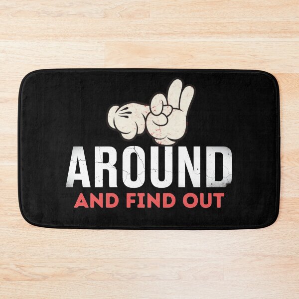 Item preview, F* AROUND AND FIND OUT - Funny Sarcastic Meme Tee  Viral Slogan Retro Cartoon Hand Gesture ND FIND OUT - Funny Sarcastic Meme Tee | Viral Slogan Retro Cartoon Gesture Hand designed and sold by Cree8if.