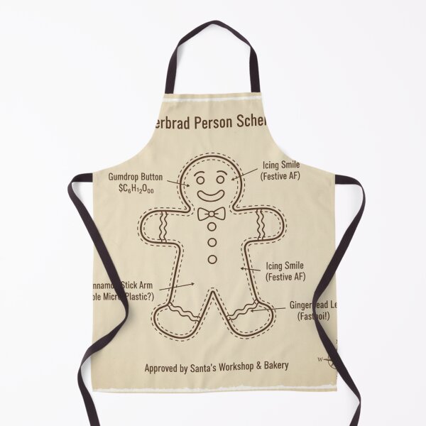 Item preview, "Gingerbread Person Schematic Funny - Christmas Cookie Blueprint Gift" designed and sold by jkaestheticss.