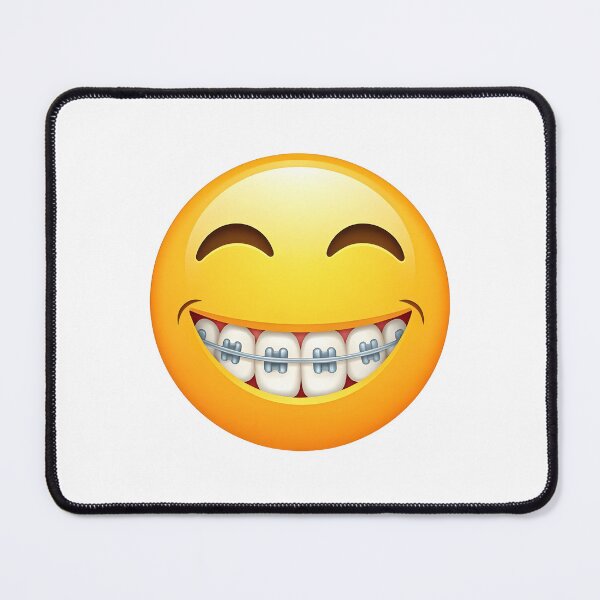 Item preview, Smiley face with braces designed and sold by PrintLabStudio.