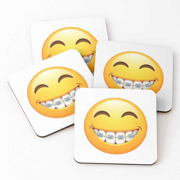 Item preview, Smiley face with braces designed and sold by PrintLabStudio.