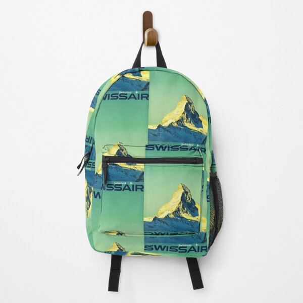 Item preview, Vintage Swissair Travel Poster | Mid Century Matterhorn Art | Swiss International Style | Minimalist Design & Bold Typography designed and sold by artofuniverse.