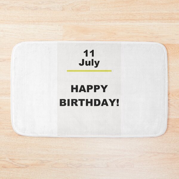 Artikelvorschau, Minimalistisches Design zum Geburtstag – 11. Juli entworfen und verkauft von ariksworld.