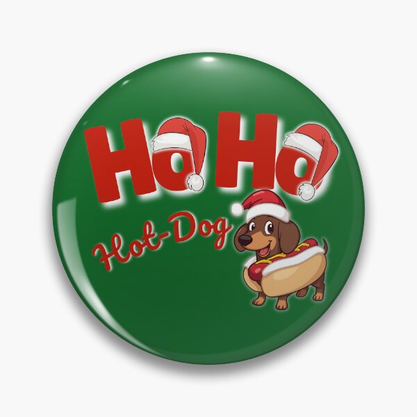 Item preview, Ho Ho Hot Dog - Funny Food Christmas Pun  designed and sold by Ivy-Triggs.