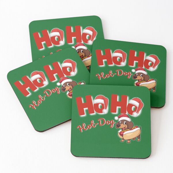 Item preview, Ho Ho Hot Dog - Funny Food Christmas Pun  designed and sold by Ivy-Triggs.