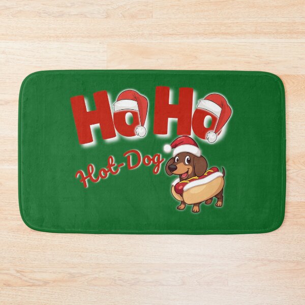 Item preview, Ho Ho Hot Dog - Funny Food Christmas Pun  designed and sold by Ivy-Triggs.