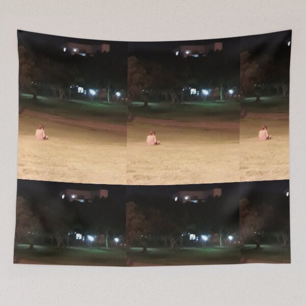 Item preview, Little girl sits on the grass designed and sold by lealey19.