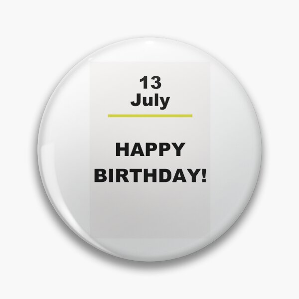Item preview, Minimalist Happy Birthday Design — July 13 designed and sold by ariksworld.