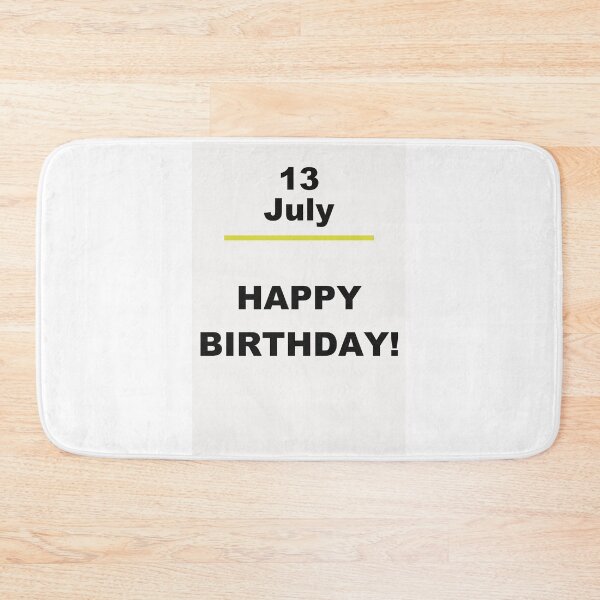 Item preview, Minimalist Happy Birthday Design — July 13 designed and sold by ariksworld.