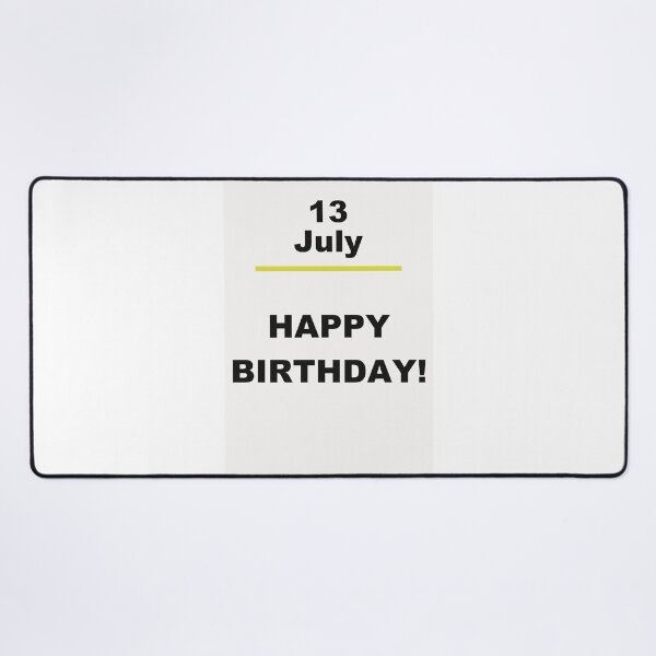 Item preview, Minimalist Happy Birthday Design — July 13 designed and sold by ariksworld.