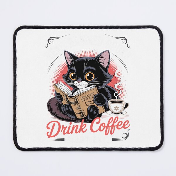 Item preview, Read Banned Books Drink Coffee Fight Evil, Cat Free Speech designed and sold by MarryIsMonth.