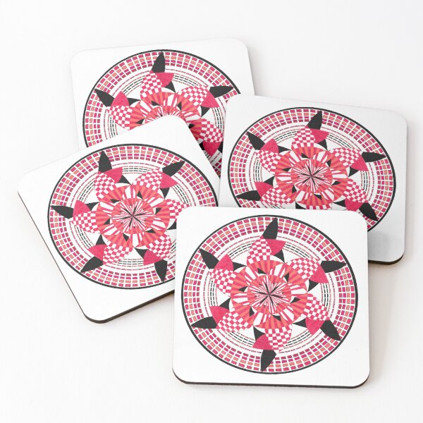 Item preview, Red Spiral Geometry Mandala designed and sold by Portal Mandalas.