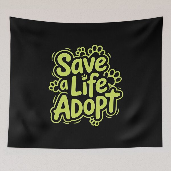 Item preview, Save A Life Adopt Dog Cat Adoption Awareness Men Women Kids  designed and sold by RsFilsingerArt.