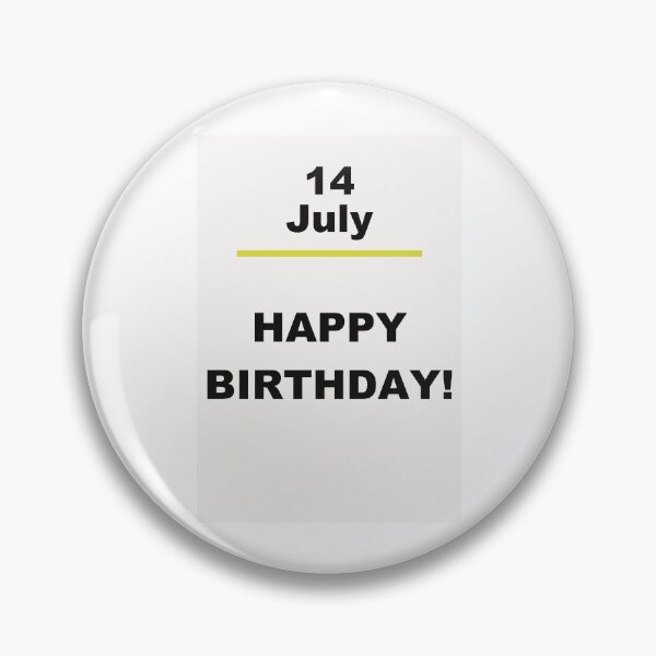 Item preview, Minimalist Happy Birthday Design — July 14 designed and sold by ariksworld.