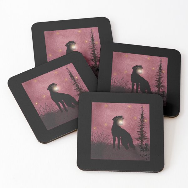 Item preview, Borzoi holding Lantern Dreamy designed and sold by mooncakekaro.