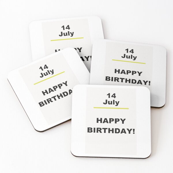 Item preview, Minimalist Happy Birthday Design — July 14 designed and sold by ariksworld.