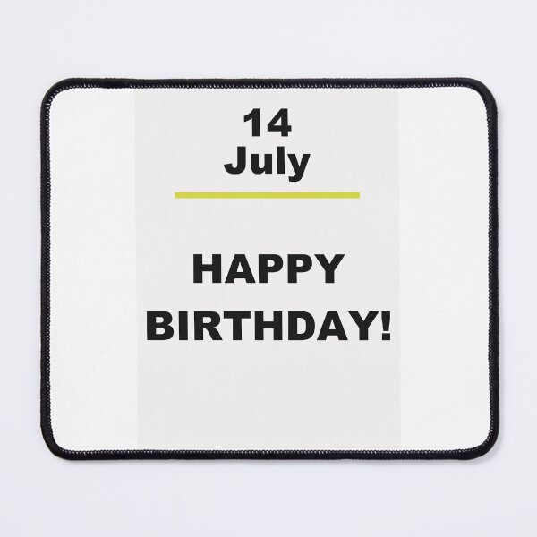 Item preview, Minimalist Happy Birthday Design — July 14 designed and sold by ariksworld.