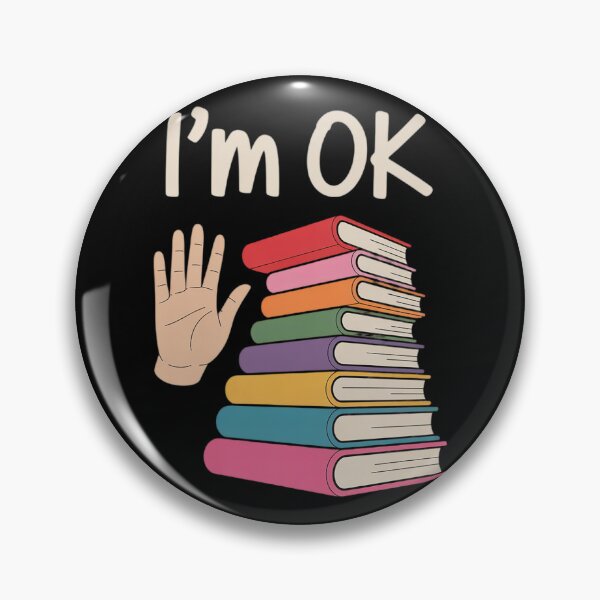 Item preview, Reading Books Librarian Reader Nerd I'm Ok Teacher School  designed and sold by VerseFarm.