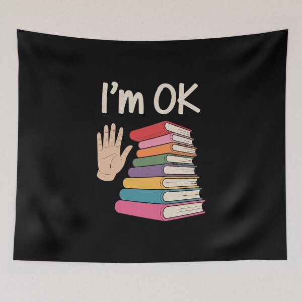 Item preview, Reading Books Librarian Reader Nerd I'm Ok Teacher School  designed and sold by VerseFarm.