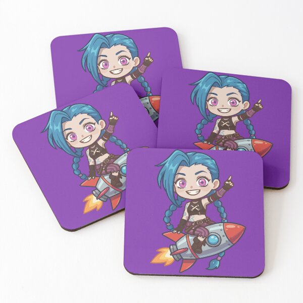 Item preview, Chibi Jinx Arcane Riding a Rocket designed and sold by Brudy-R.
