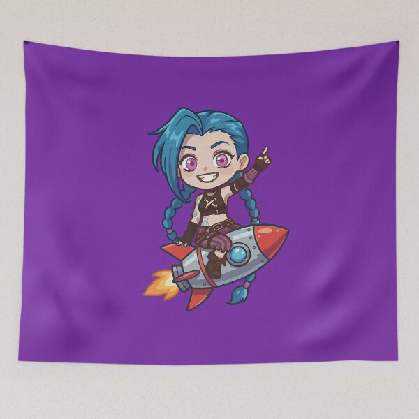 Item preview, Chibi Jinx Arcane Riding a Rocket designed and sold by Brudy-R.