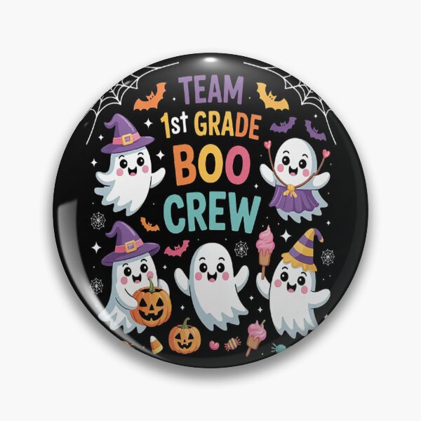Item preview, First 1st Grade Boo Crew Ghost Halloween Teacher Student designed and sold by mandiana.