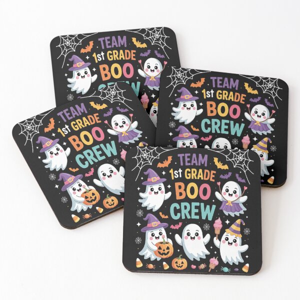 Item preview, First 1st Grade Boo Crew Ghost Halloween Teacher Student designed and sold by mandiana.