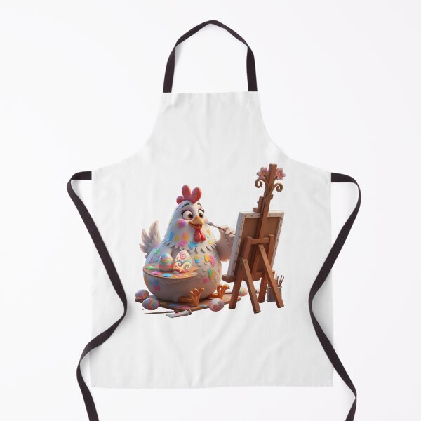 Item preview, Funny Chicken Artist Painting Easter Eggs designed and sold by vk09.