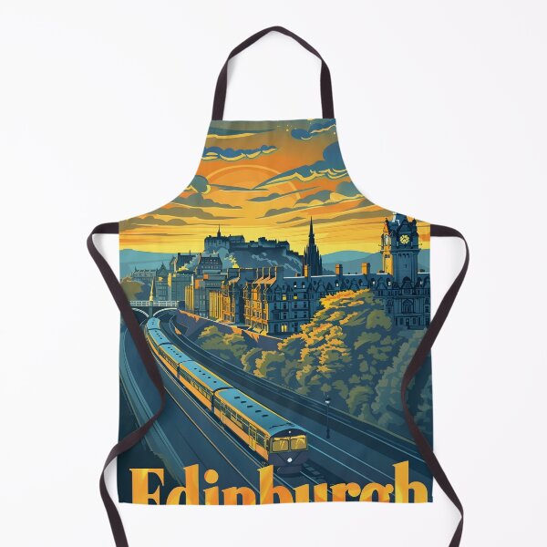 Item preview, Edinburgh Sunset Express – Vintage Travel Poster Art designed and sold by Scotland - The Saltire Collection.