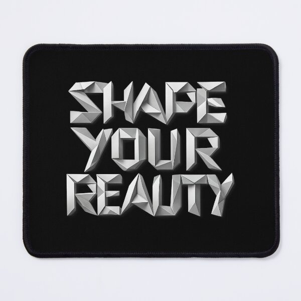 Item preview, Shape Your Reality - Futuristic Origami Typography designed and sold by MKreative Studio.