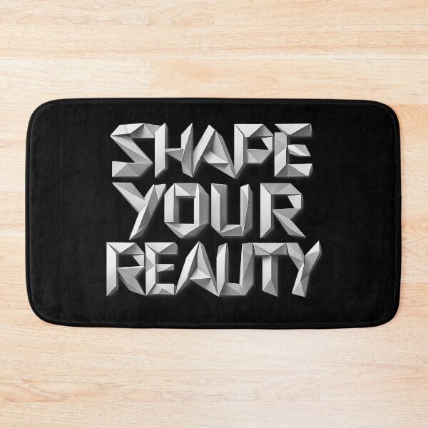 Item preview, Shape Your Reality - Futuristic Origami Typography designed and sold by MKreative Studio.
