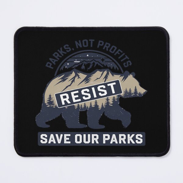 Item preview, Resist Save Our Parks Alt US National Parks Bear Nature designed and sold by VerseFarm.