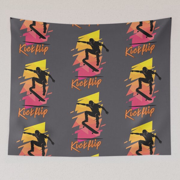 Item preview, Aesthetic Kickflip Skate Silhouette designed and sold by Szpaku desart .