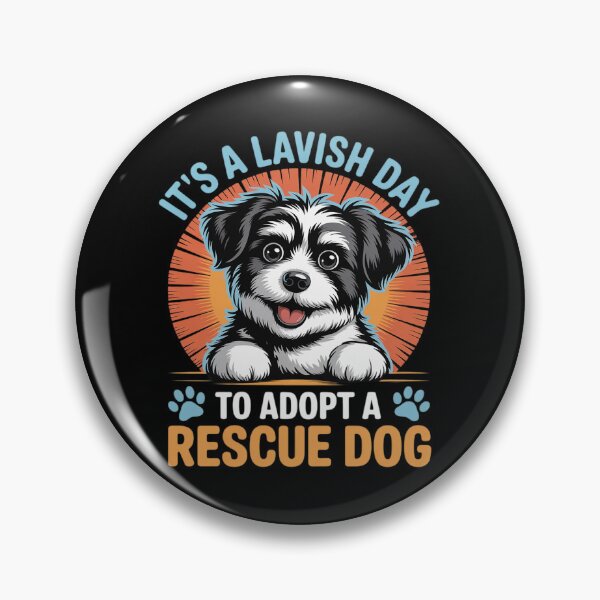 Item preview, Shelter IT'S A LAVISH DAY TO ADOPT A RESCUE DOG Animal  designed and sold by RsFilsingerArt.