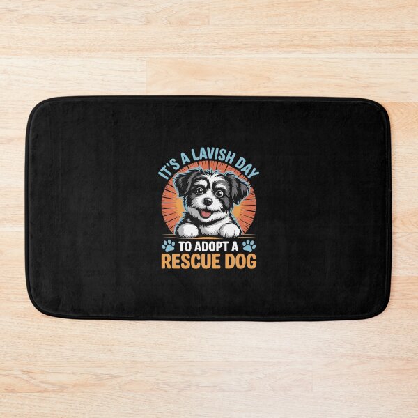 Item preview, Shelter IT'S A LAVISH DAY TO ADOPT A RESCUE DOG Animal  designed and sold by RsFilsingerArt.