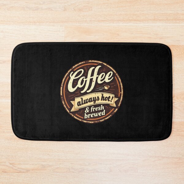 Item preview, Vintage Coffee Sign – Always Hot & Fresh Brewed designed and sold by DesignsDominus.