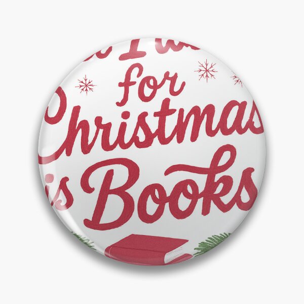 Item preview, All I want for Christmas is Books bookish Christmas vibes designed and sold by Emeearts.