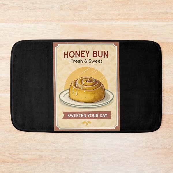 Item preview, Vintage Honey Bun Bakery – Retro Food Art Print for Kitchen & Café Décor designed and sold by VividOrganica.