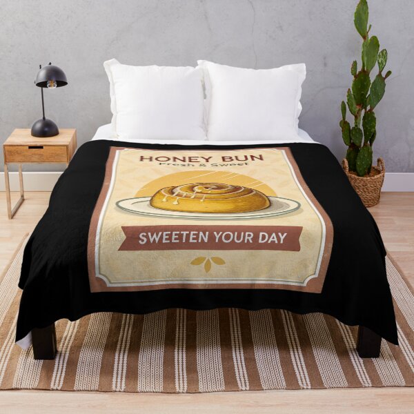 Item preview, Vintage Honey Bun Bakery – Retro Food Art Print for Kitchen & Café Décor designed and sold by VividOrganica.