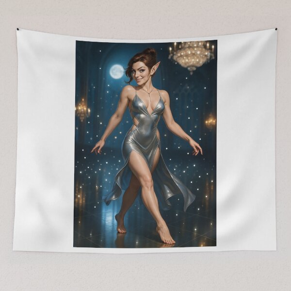 Item preview, Fortana Valentina sparklingsilver barefoot moon designed and sold by CathryneDelamort.