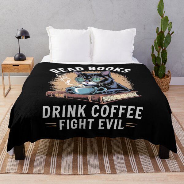 Item preview, Read Books Drink Coffee Fight Evil Book Lover Worm Nerd1 designed and sold by MarryIsMonth.