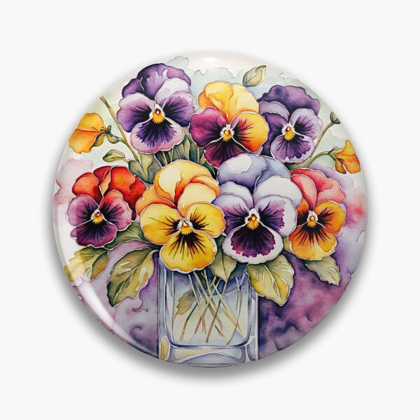 Item preview, Vibrant Pansy flowers #5 designed and sold by Helios Be. Lavsh.