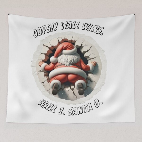 Item preview, Santa Lost, Funny Santa Clause designed and sold by Custom Print Art Goods.