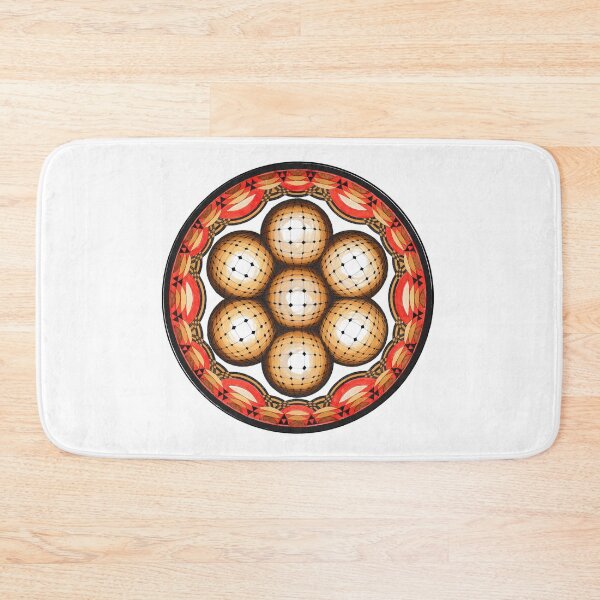 Item preview, Golden Orbs Mandala designed and sold by Portal Mandalas.