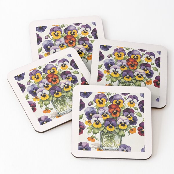 Item preview, Vibrant Pansy flowers #6 designed and sold by Helios Be. Lavsh.