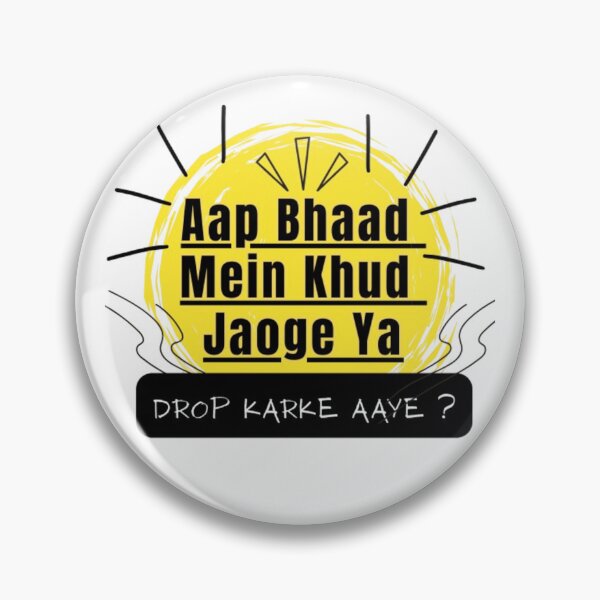 Item preview, Funny Hindi Sarcastic Quote Design designed and sold by Templateloom.