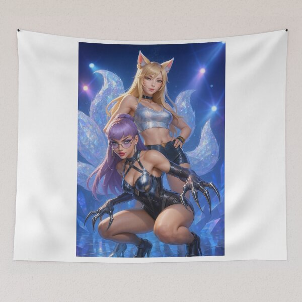 Item preview, Ahri x KaiSa sparkling silver stage performance designed and sold by CathryneDelamort.